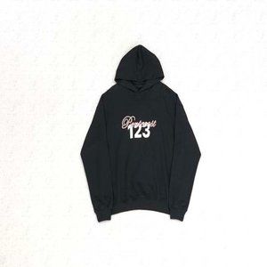 RIVINGTON ROI REBIS Red Lettering Signature Logo Black Hoodie